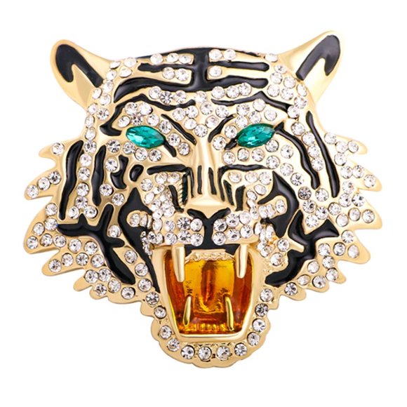 Jewelry - Stunning Large Crystal Chinese New Year of The Tiger Brooch / Necklace Pendant